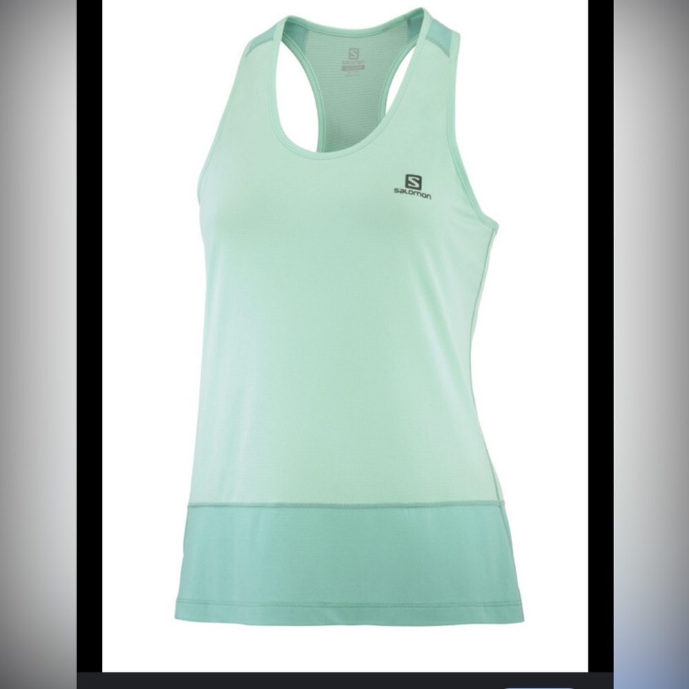 Salomon Green Cross Tank Top